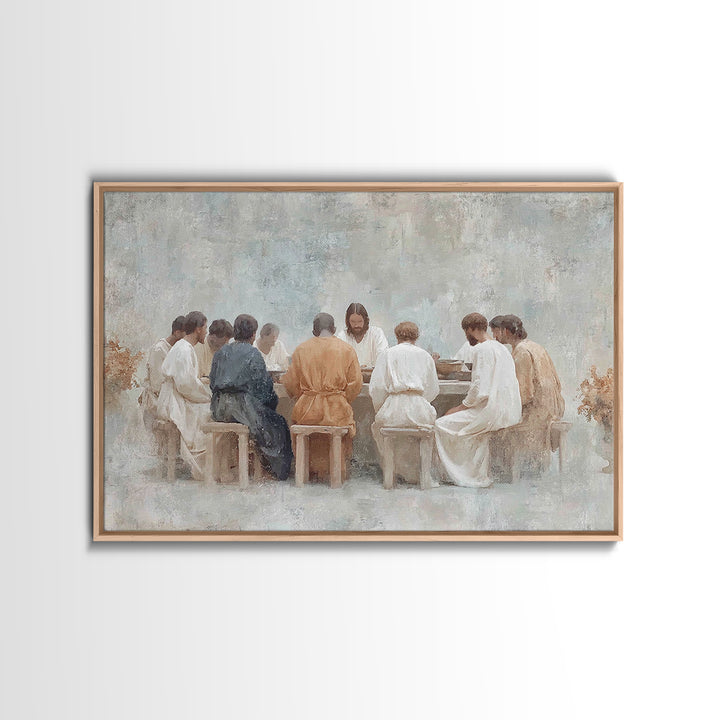 Communion Of Light – Framed Canvas Print – Christian Wall Art – Jesus Painting – Christian Art Canvas – Modern Christian Art – Christian De
