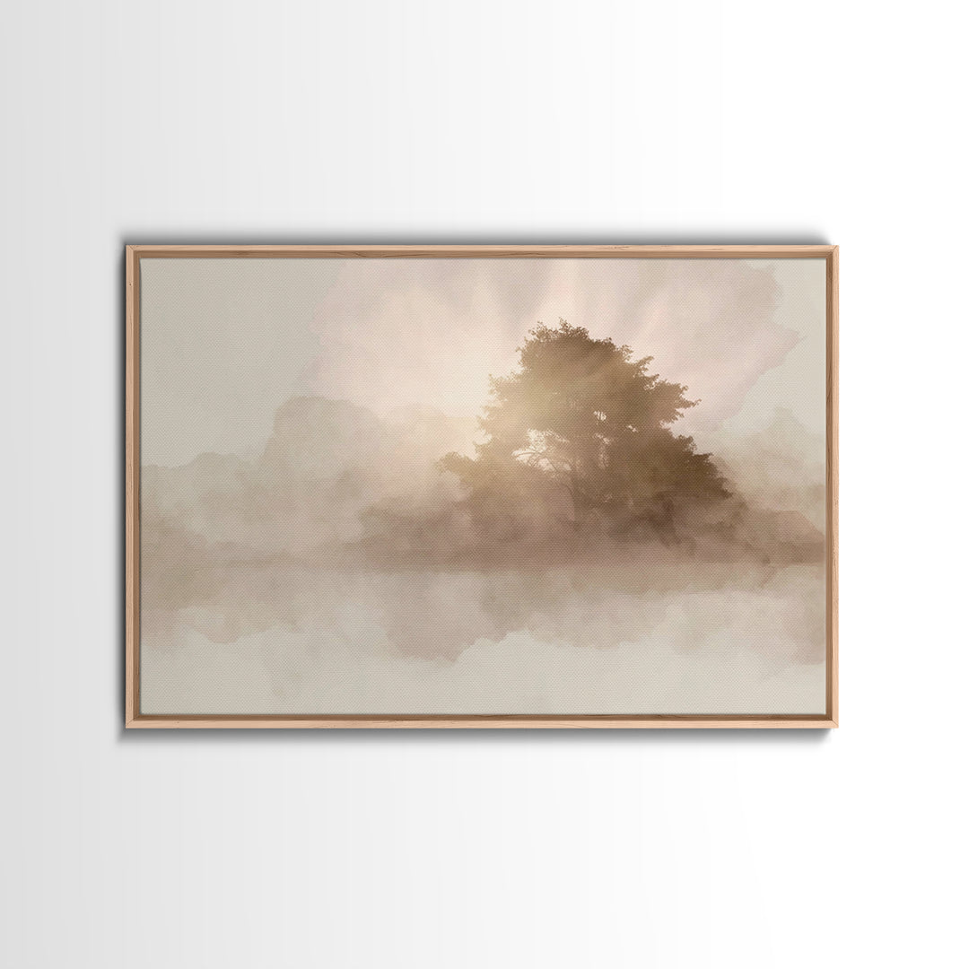 Radiant Morning Sky | Framed Canvas Print | Christian Art Canvas | Modern Christian Art | Christian Wall Art | Subtle Christian Art | Chris