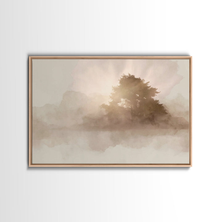 Radiant Morning Sky | Framed Canvas Print | Christian Art Canvas | Modern Christian Art | Christian Wall Art | Subtle Christian Art | Chris