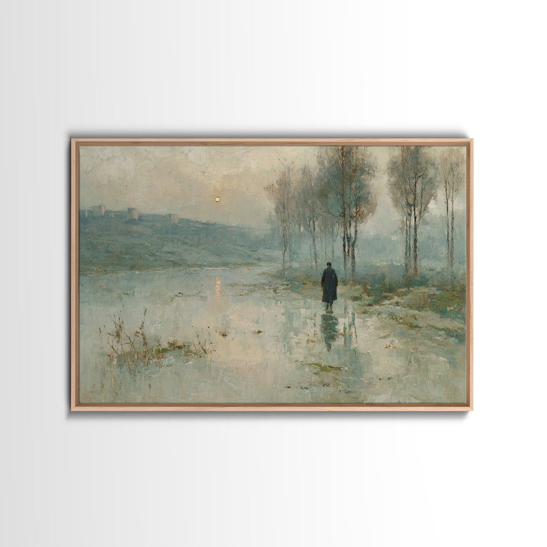 Valley Of Light – Framed Canvas Print – Christian Art Canvas – Christian Wall Art – Moody Christian Art – Christian Art Print – Modern Chri