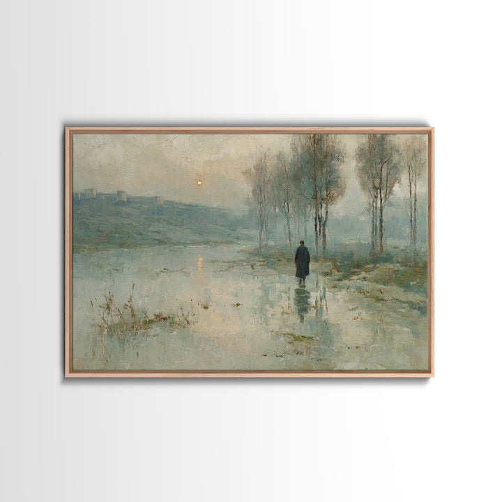 Valley Of Light – Framed Canvas Print – Christian Art Canvas – Christian Wall Art – Moody Christian Art – Christian Art Print – Modern Chri