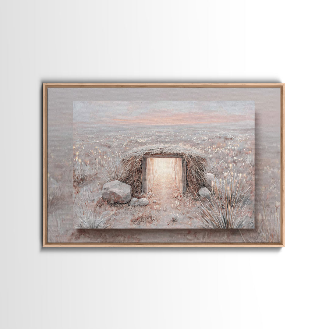 Heaven’s Doorway – Framed Canvas Print – Christian Wall Art – Christian Art Canvas – Christian Christmas Art – Christmas Art Prints – Chris