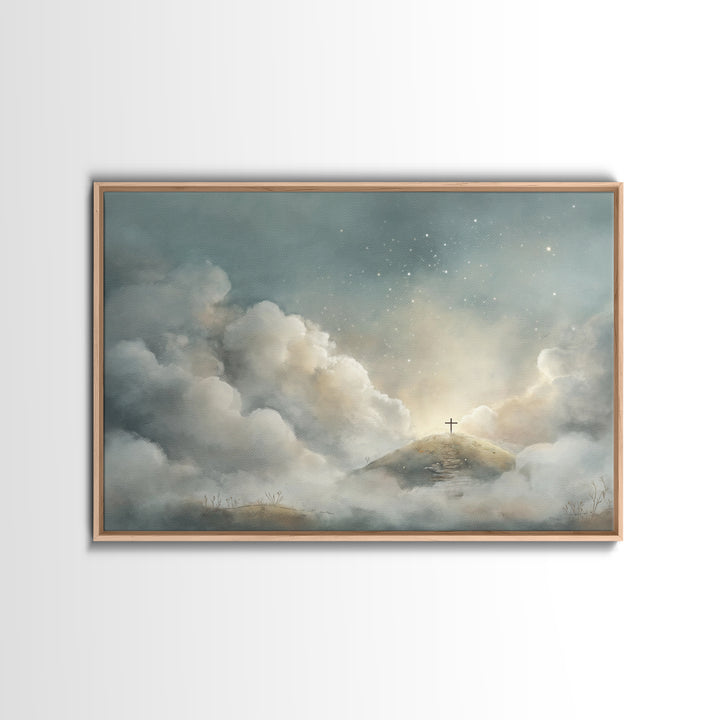 Heavenbound Promise – Framed Canvas Print – Christian Wall Art – Christian Art Canvas – Large Christian Art – Subtle Christian Art – Christ
