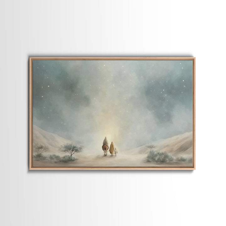 Guided By Light, Framed Canvas Print, Christian Wall Art, Christian Art Print, Subtle Christian Art, Christian Art Canvas