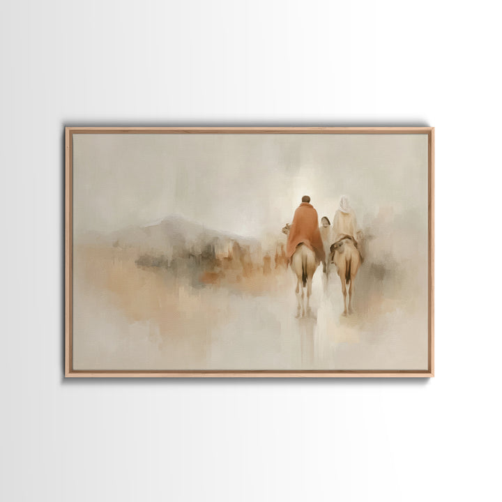 Soft Journey Home | Framed Canvas Print | Christian Art Painting | Christian Wall Art | Abstract Christian Art | Christian Art Print