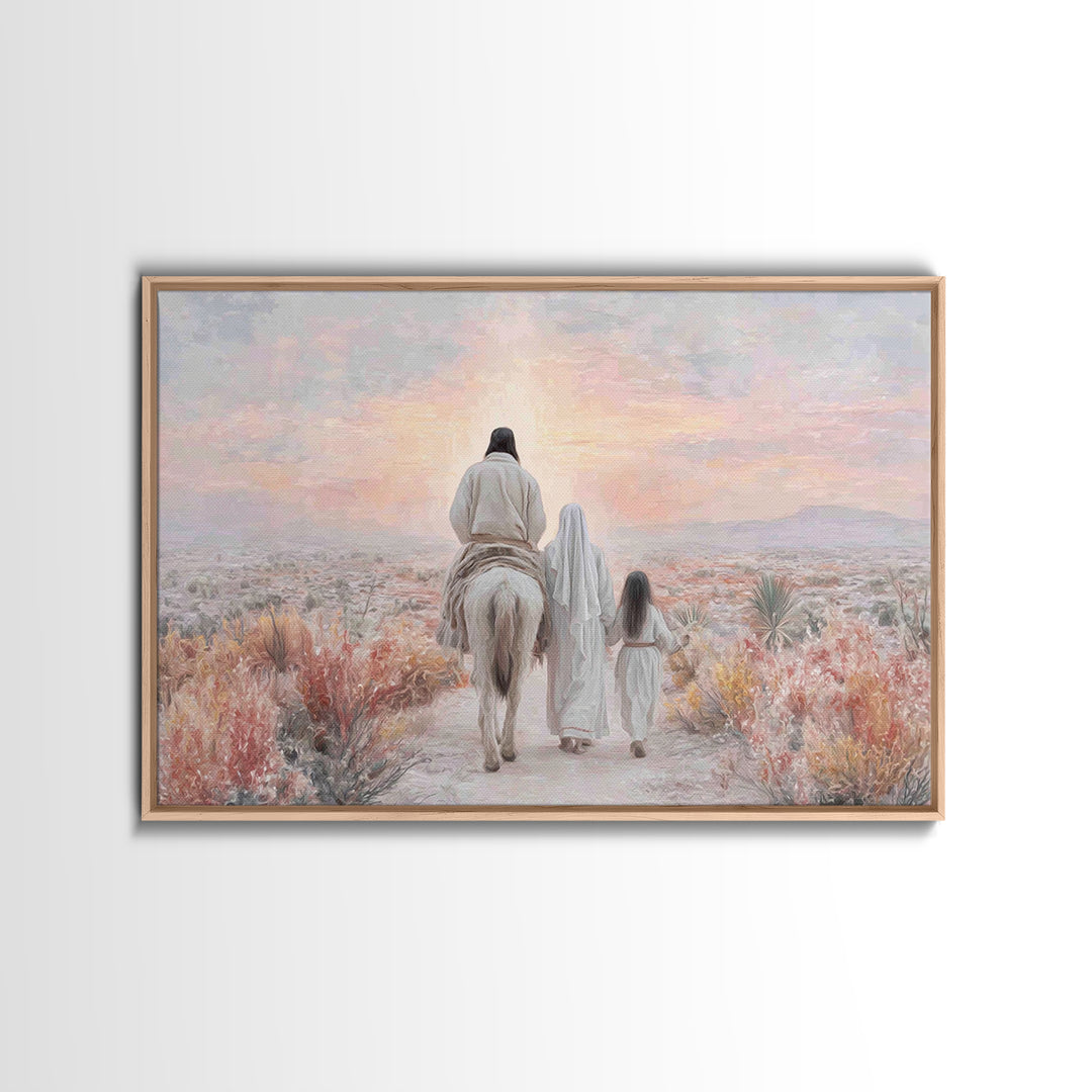 Walk Of Faith – Framed Canvas Print – Christian Art Canvas – Christian Wall Art – Modern Christian Art – Christian Gift Ideas