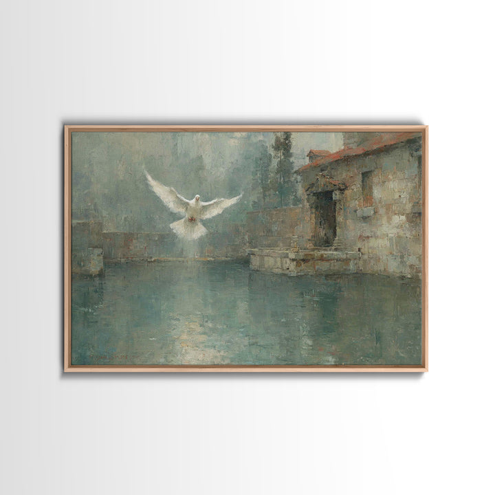 Sacred Waters | Framed Canvas Print | Christian Wall Art | Christian Art Canvas | Christian Paintings | Christian Art | Christian Gift Idea