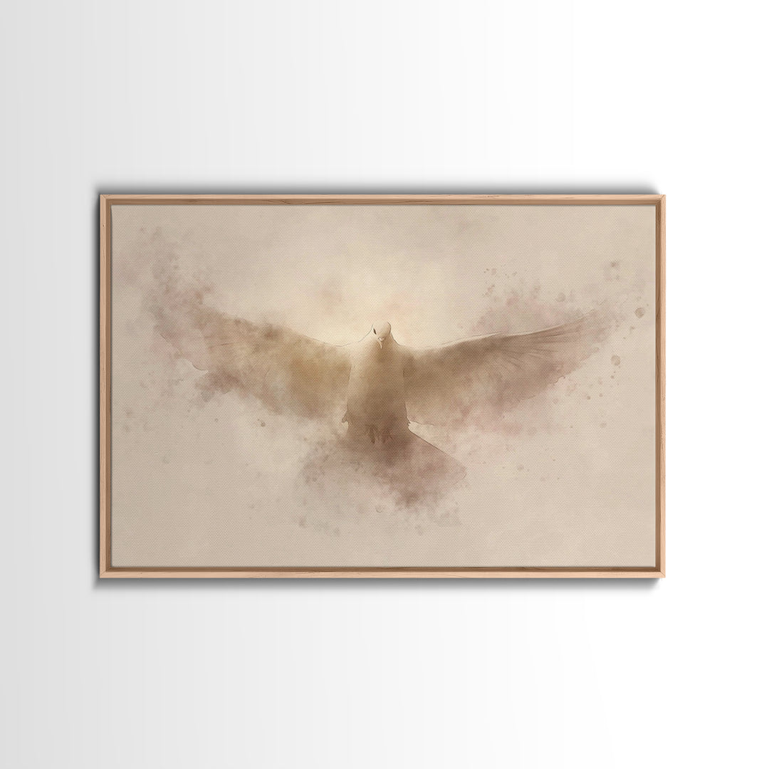 Holy Presence – Framed Canvas Print – Christian Art Canvas – Christian Wall Art – Subtle Christian Art – Christian Christmas Art – Jesus Pa