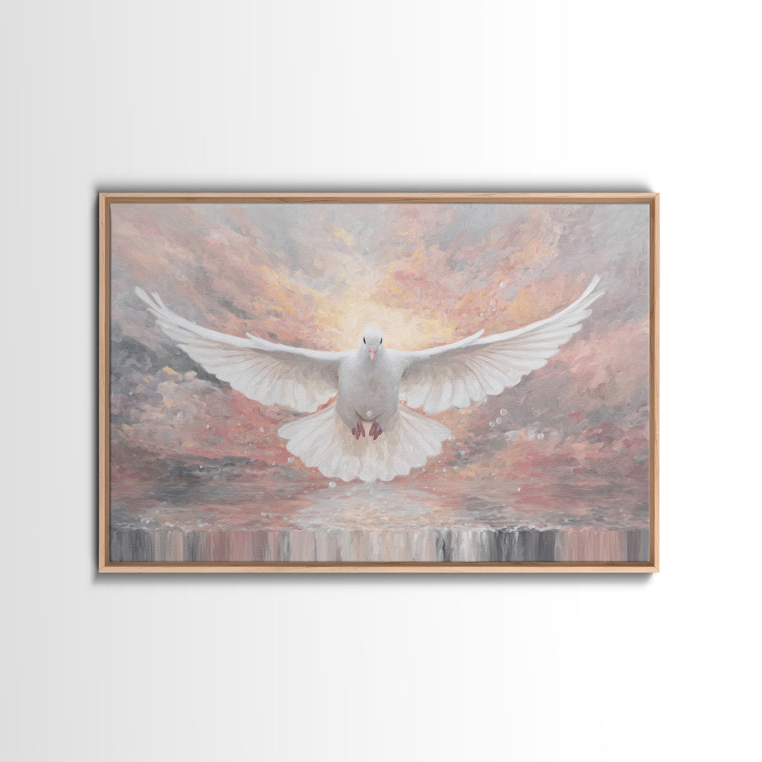 Dawn Of Grace, Framed Canvas Print, Christian Wall Art, Christian Art Canvas, Christian Christmas Art, Christmas Canvas Wall Art, Jesus Pai