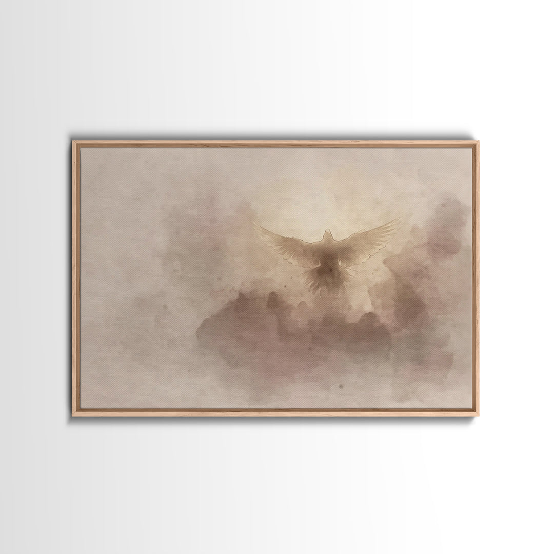Spirit Of Dawn – Framed Canvas Print – Christian Wall Art – Christian Art Canvas – Christian Art – Christmas Art – Christian Decor