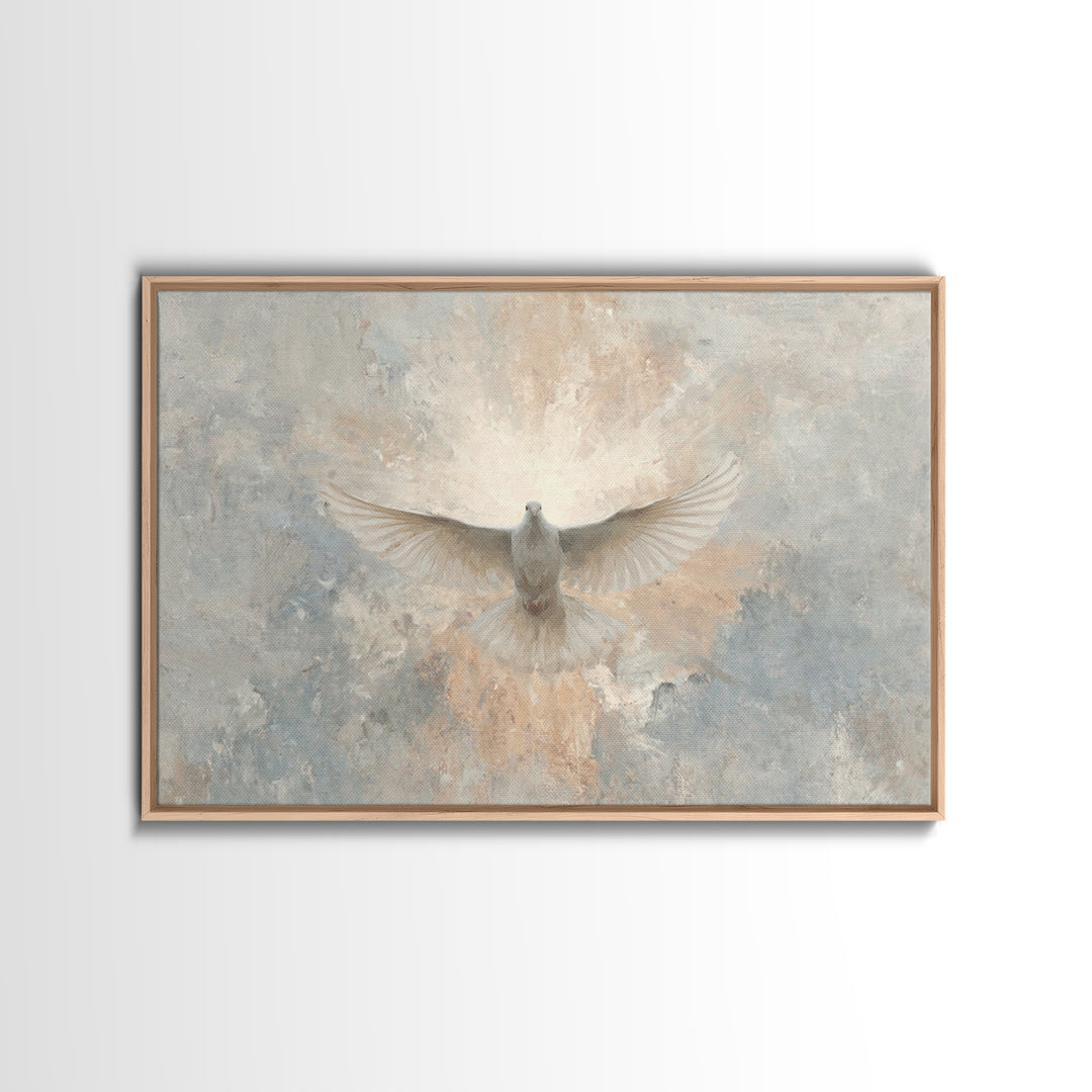 Heavenly Promise | Framed Canvas Print | Christian Art Canvas | Christian Wall Art | Christian Painting | Christmas Art | Christian Gift