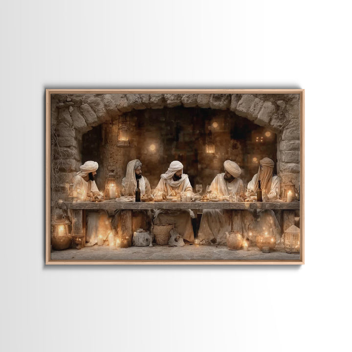 Blessed Assembly - Framed Canvas Print - Christian Wall Art - Christian Art Canvas - Jesus Painting - Christian Decor For Home - Unique Chr