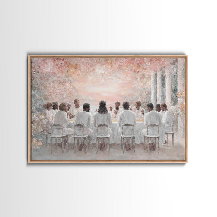 Eternal Fellowship | Framed Canvas Print | Christian Art Canvas | Jesus Painting | Christian Wall Art | Christmas Art Prints | Modern Chris