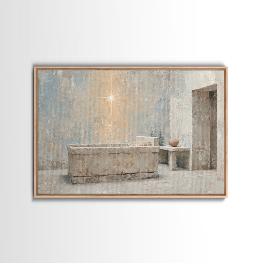 Renewed Journey | Framed Canvas Print | Christian Wall Art | Christian Art Canvas | Jesus Painting | Vintage Christian Art | Christian Art