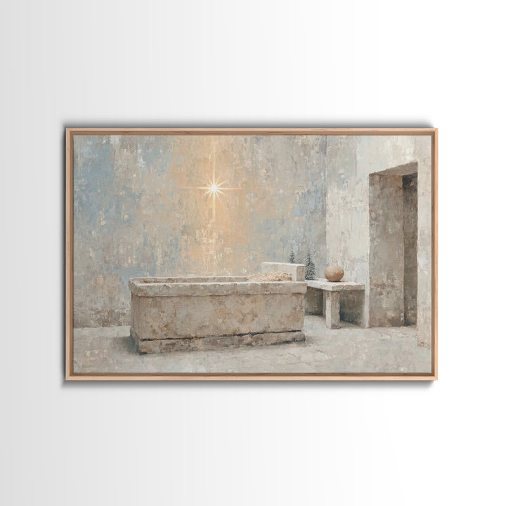 Renewed Journey | Framed Canvas Print | Christian Wall Art | Christian Art Canvas | Jesus Painting | Vintage Christian Art | Christian Art