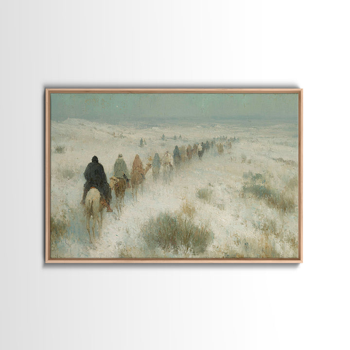 Messiah’s Star | Framed Canvas Print | Christian Christmas Art | Christian Art Painting | Jesus Painting | Christmas Wall Art | Christian A