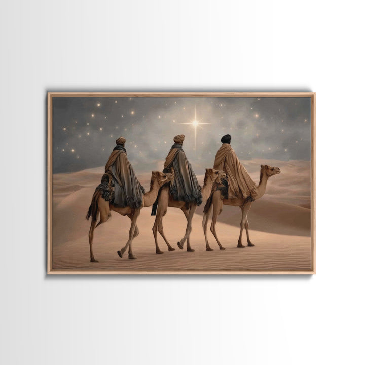 Fields Of Peace | Framed Canvas Print | Modern Christian Art | Christian Art Canvas | Jesus Painting | Christmas Art Work | Christian Gift