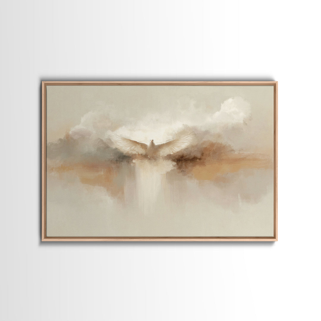 Divine Ascension, Framed Canvas Print, Christian Wall Art, Christian Art Canvas, Jesus Painting, Christmas Art, Christian Gift