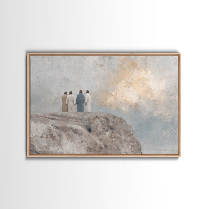 Heavenly Peak Stillness – Framed Canvas Print – Christian Art – Christian Art Canvas – Christian Wall Art – Subtle Christian Art – Jesus Pa