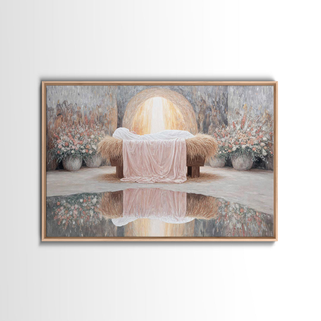 Star of Bethlehem – Framed Canvas Print – Christmas Wall Art – Christian Christmas Art – Christian Art Canvas – Christmas Art Prints – Chri