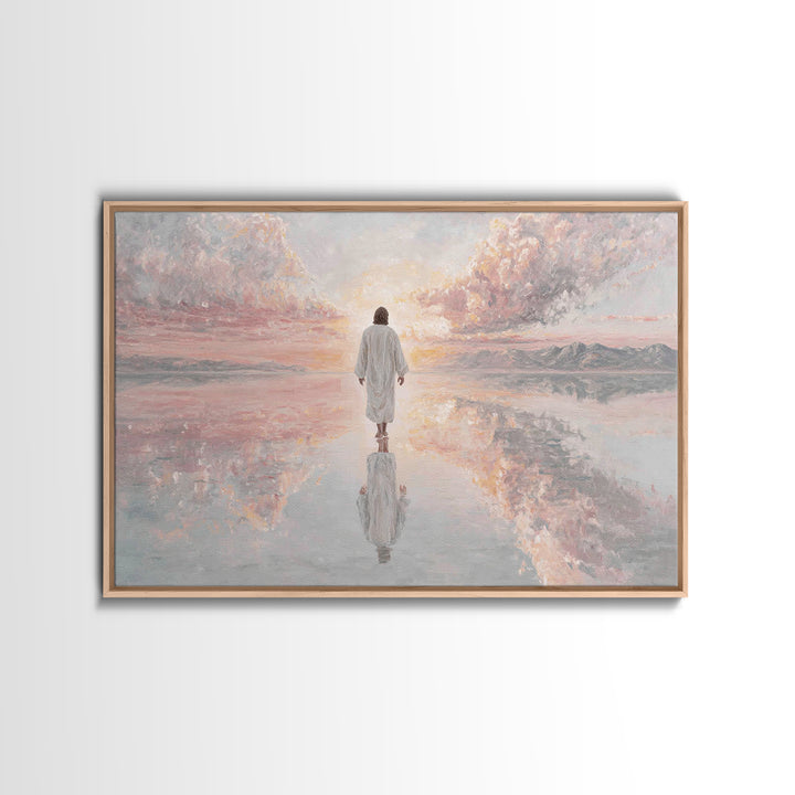 Dawn Of Mercy – Framed Canvas Print – Christian Wall Art – Jesus Painting – Christian Art Canvas – Christmas Wall Art – Christian Decor
