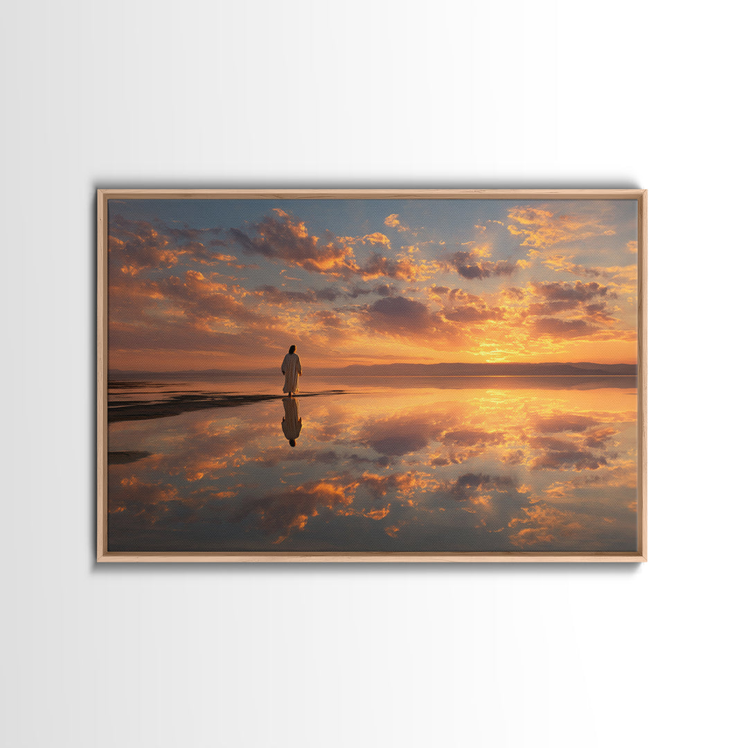 Radiant Hope Horizon | Framed Canvas Print | Christian Wall Art | Jesus Canvas Art | Christian Art Canvas | Christian Christmas Art | Chris