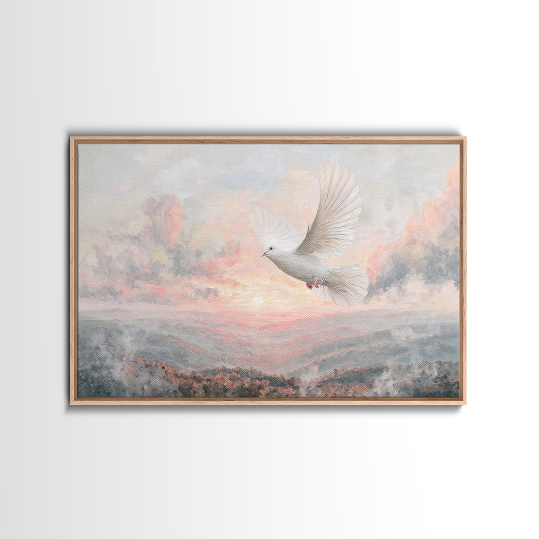 Dawnflight Of Grace | Framed Canvas Print | Christian Art | Christian Wall Art | Christian Art Canvas | Christmas Art Prints | Christian Gi