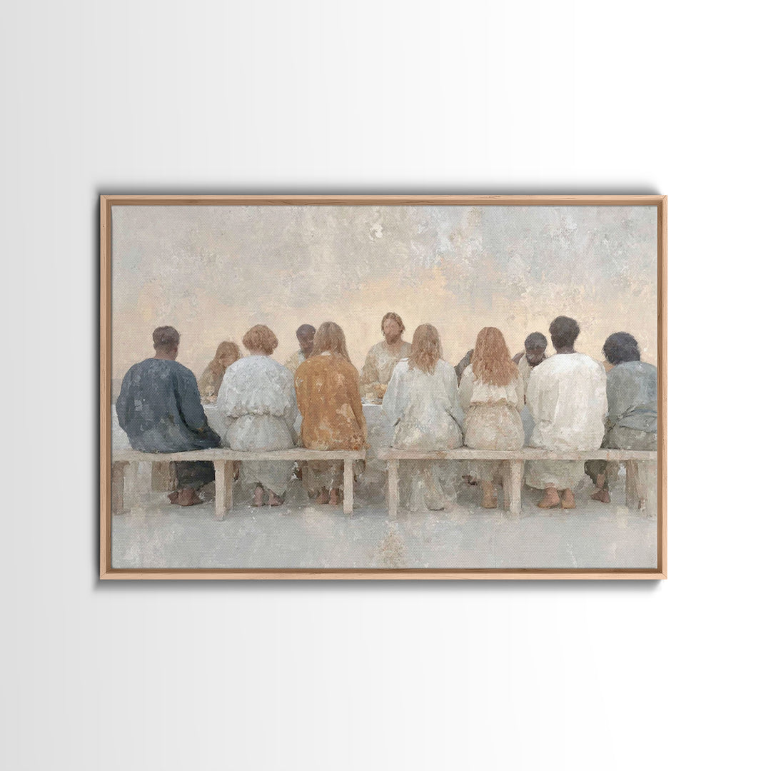 Communion Of Hope | Framed Canvas Print | Christian Art | Christian Wall Art | Christian Art Canvas | Subtle Christian Art | Christian Gift
