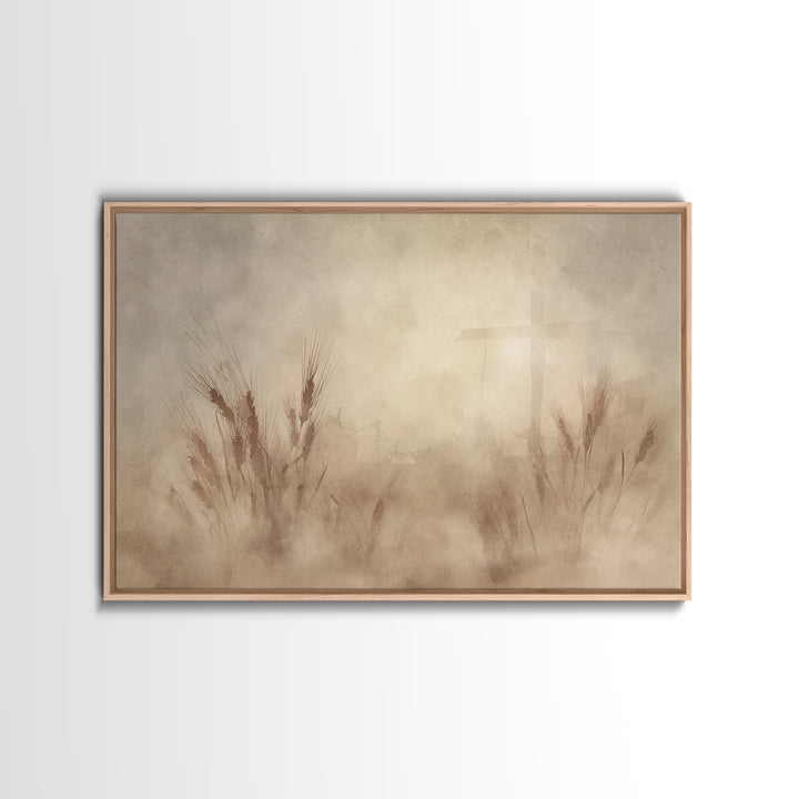 Table Of Grace - Framed Canvas Print - Christian Art Print - Christian Wall Art - Jesus Painting - Christian Christmas Art - Christian Deco