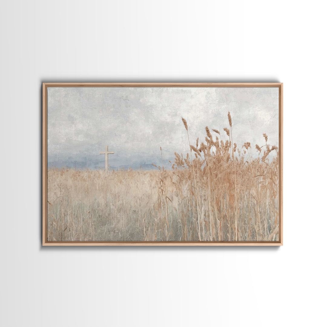 Gentle Redeemer | Framed Canvas Print | Christian Art Canvas | Christian Wall Art | Jesus Painting | Christian Christmas Decor | Christian