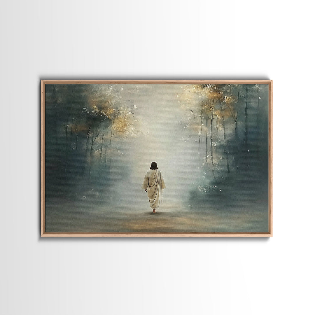 Upper Room Calm – Framed Canvas Print – Christian Art Canvas – Large Christian Painting – Jesus Painting – Christian Wall Art – Subtle Chri
