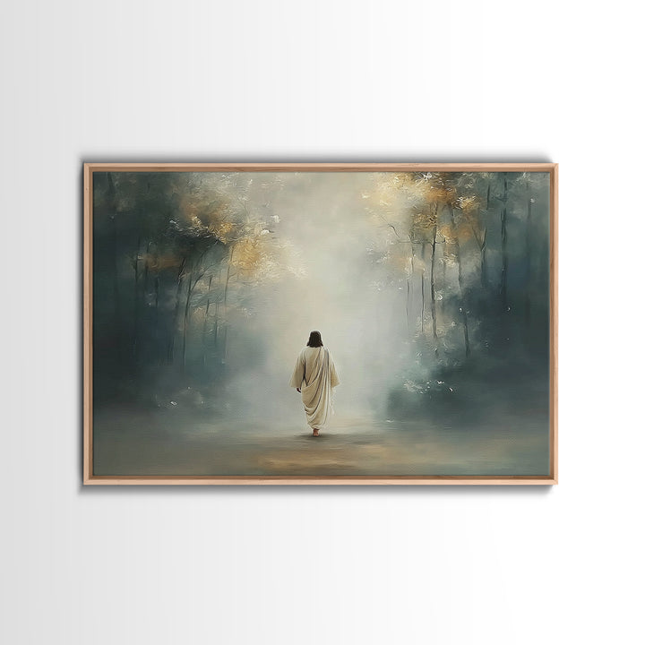 Upper Room Calm – Framed Canvas Print – Christian Art Canvas – Large Christian Painting – Jesus Painting – Christian Wall Art – Subtle Chri