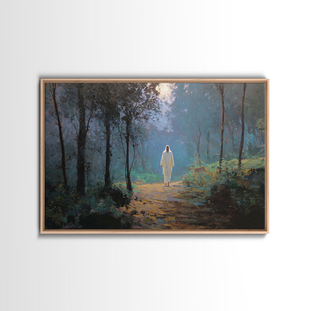 Covenant Feast – Framed Canvas Print – Christian Art – Jesus Painting – Christian Art Canvas – Christian Wall Art – Modern Christian Painti
