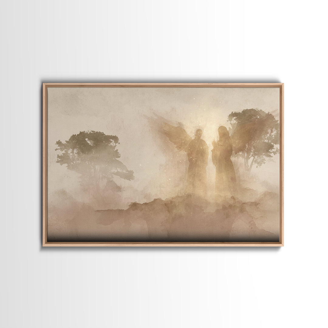 Wings Of Dawn – Framed Canvas Print – Christian Art Canvas – Christian Wall Art – Christian Painting – Christian Decor – Christian Gift