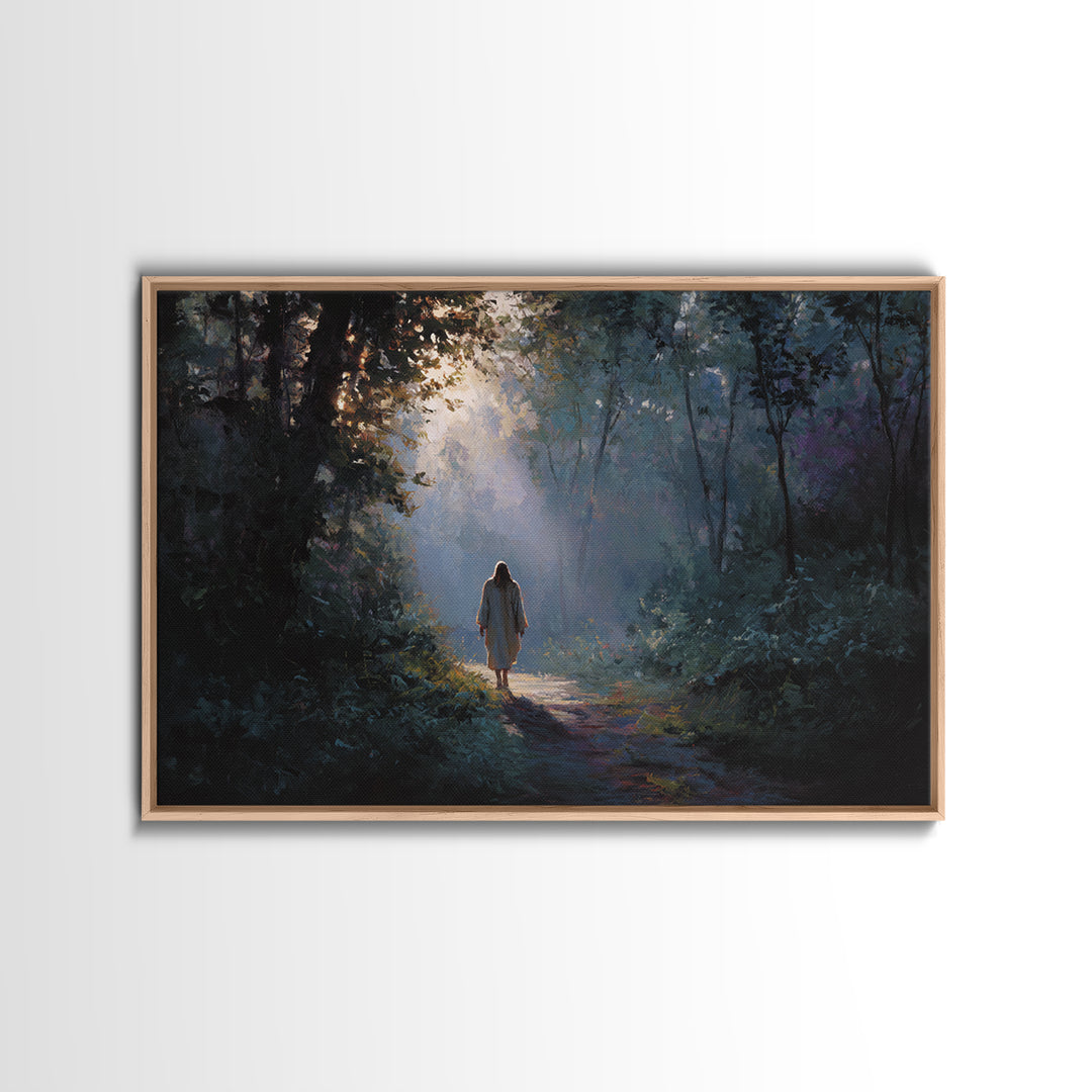 Blessed Fellowship – Framed Canvas Print – Christian Art Canvas – Christian Wall Art – Jesus Painting – Christian Christmas Art – Unique Ch