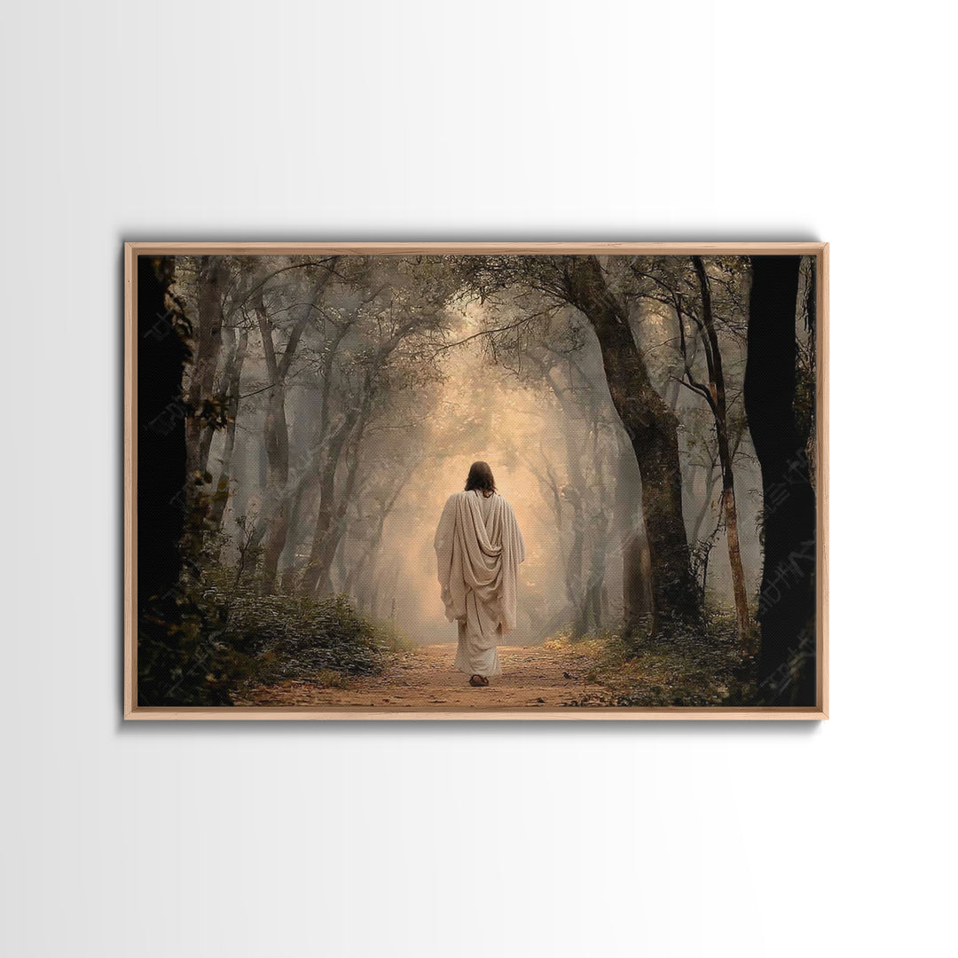 Shepherd Of Peace – Framed Canvas Print – Jesus Painting – Christian Wall Art – Christian Art Canvas – Christian Decor – Christian Christma