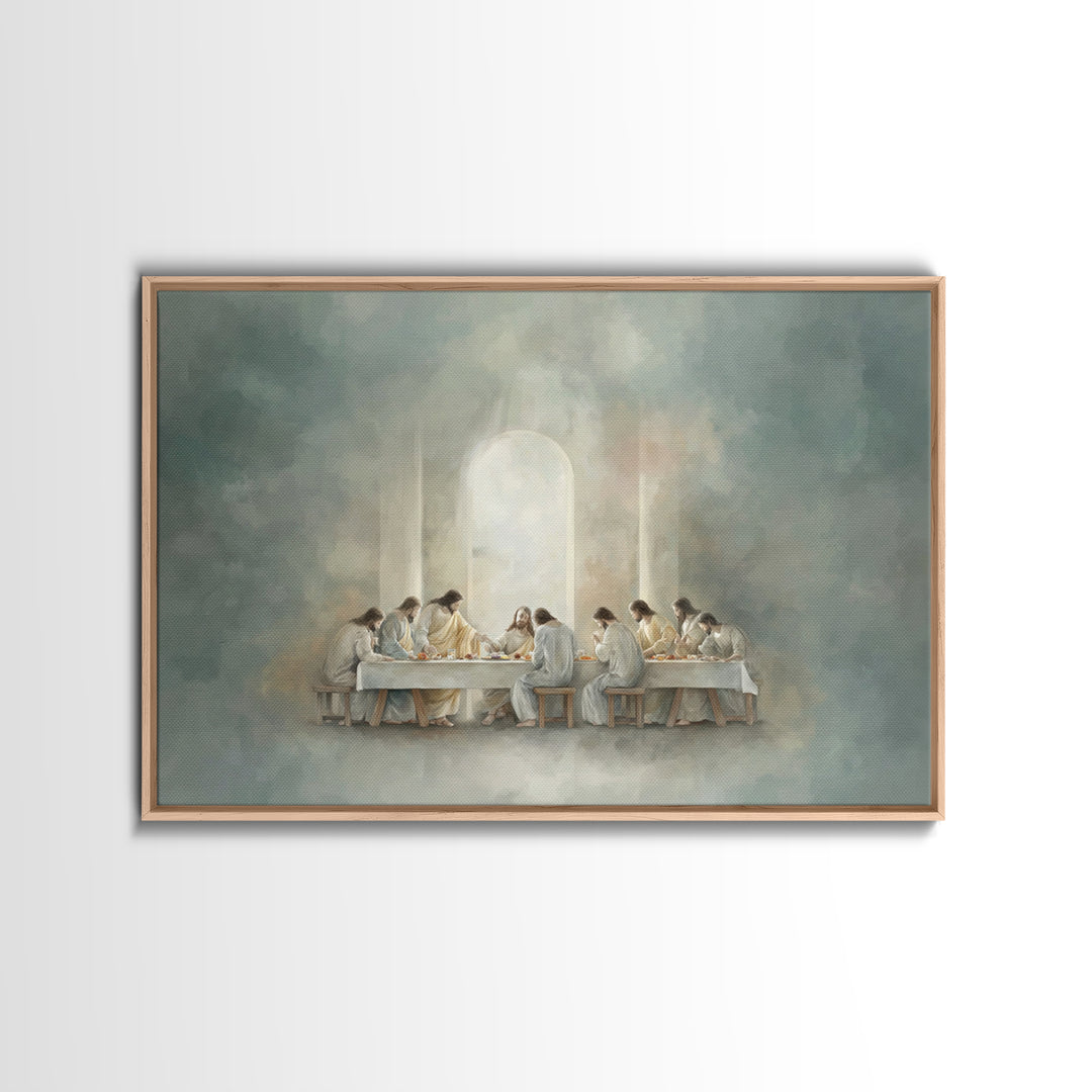 Path Of Grace, Framed Canvas Print, Jesus Painting, Christian Art Canvas, Christian Wall Art, Subtle Christian Art, Christian Gift