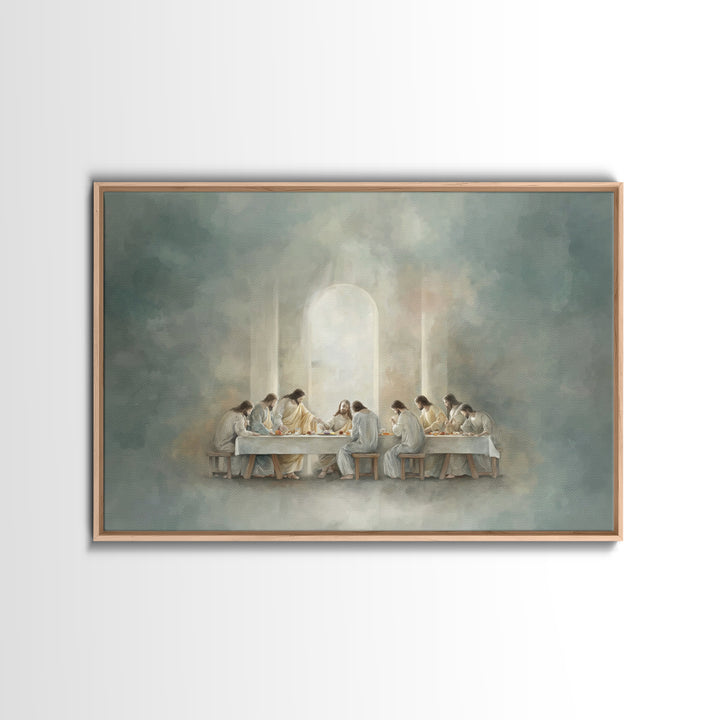 Path Of Grace, Framed Canvas Print, Jesus Painting, Christian Art Canvas, Christian Wall Art, Subtle Christian Art, Christian Gift