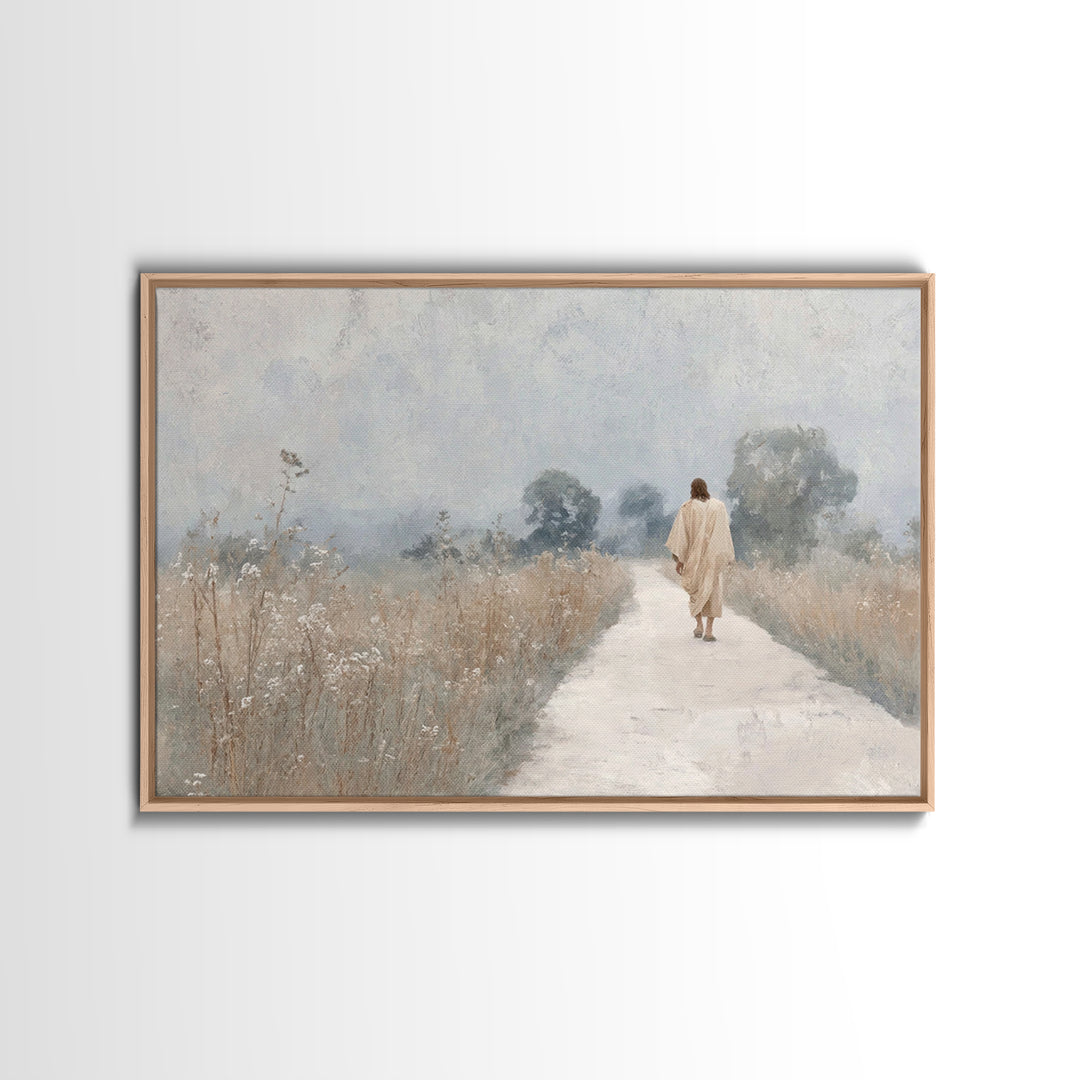 Blessings Of Dawn | Framed Canvas Print | Christian Wall Art | Christian Christmas Art | Jesus Art Print | Vintage Christian Art | Christia