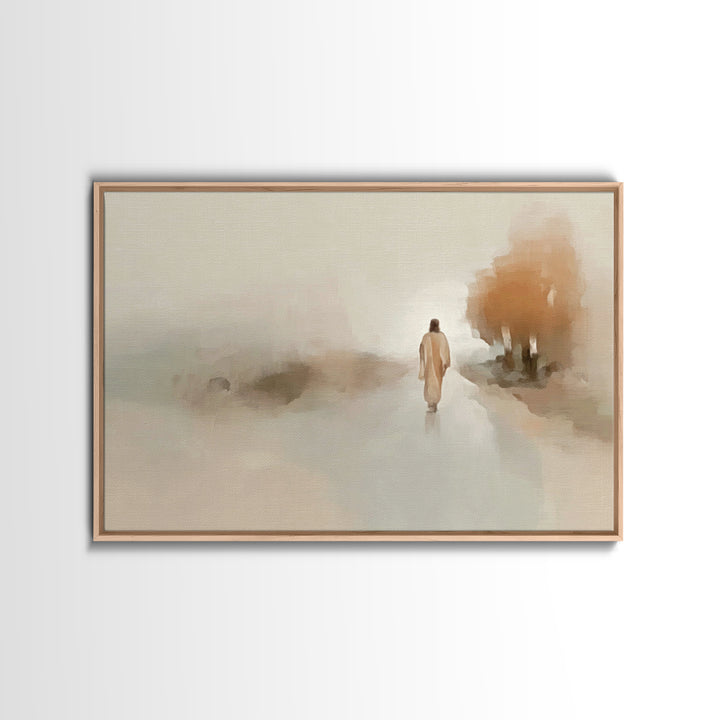 Sacred Gentle Love, Framed Canvas Print, Christian Wall Art, Jesus Painting, Christian Art Canvas, Christian Christmas Art, Large Christian