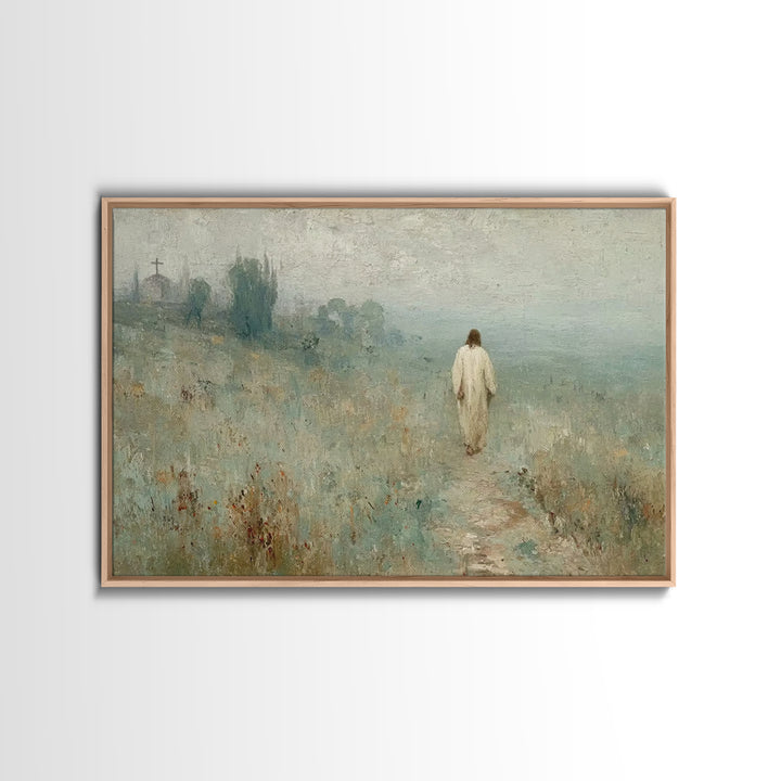 Blossoms Of Promise – Framed Canvas Print – Christian Wall Art – Jesus Painting – Christian Art Canvas – Christian Art – Modern Christian A