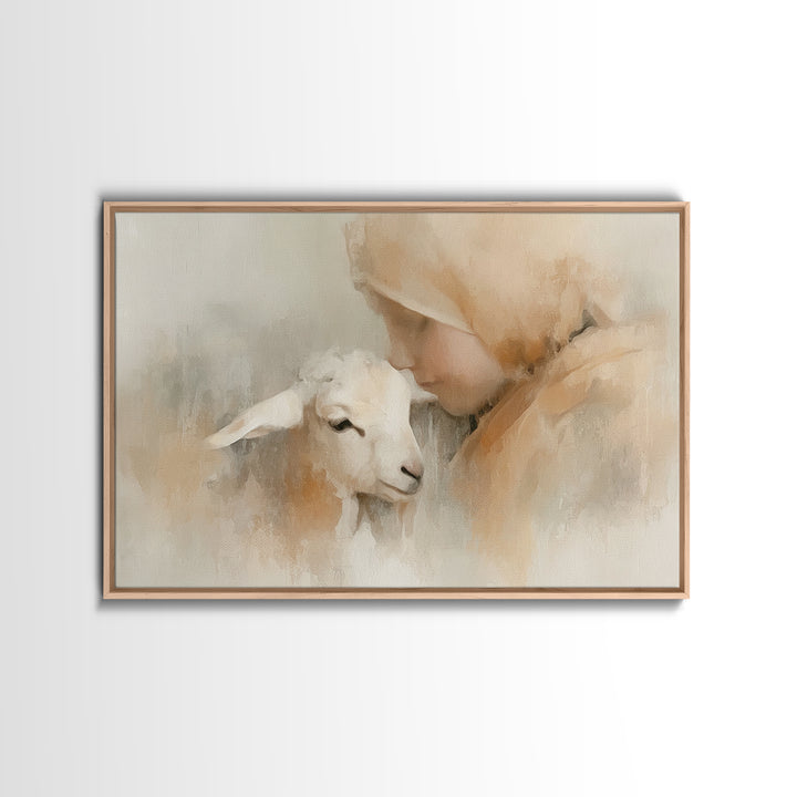 Blooming Way Of Hope | Framed Canvas Print | Christian Art Print | Christian Art Canvas | Christian Wall Art | Jesus Painting | Christian A