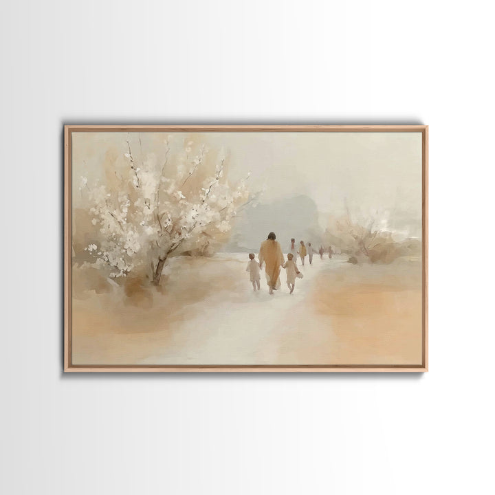 Forest Of Promise, Framed Canvas Print, Christian Wall Art, Christian Art Canvas, Jesus Christmas Art, Modern Christian Art, Christian Gift