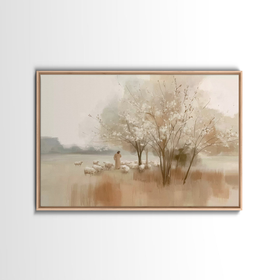 Angel Of Dawn – Framed Canvas Print – Christian Wall Art – Christian Art Canvas – Modern Christian Art – Christmas Art Prints – Christian G