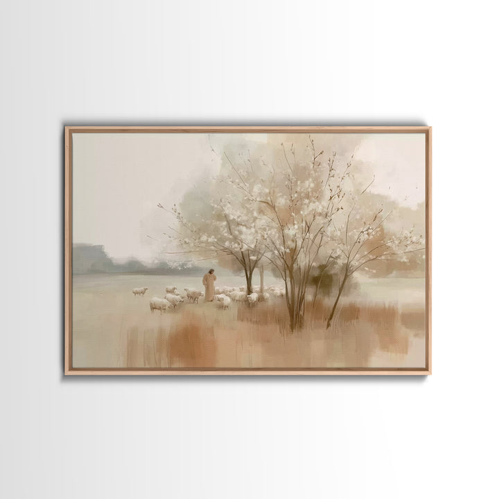 Angel Of Dawn – Framed Canvas Print – Christian Wall Art – Christian Art Canvas – Modern Christian Art – Christmas Art Prints – Christian G