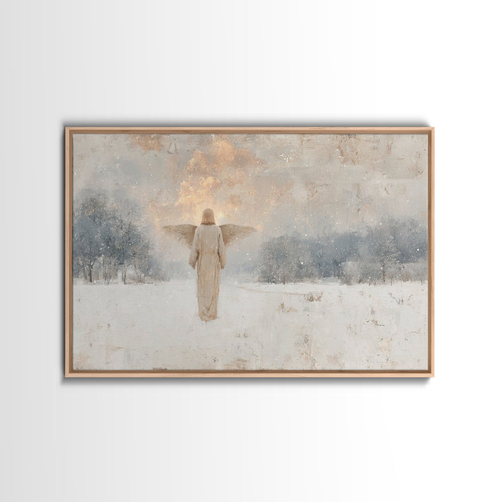 Star Of Salvation – Framed Canvas Print – Christian Wall Art – Christian Art Print – Abstract Christian Art – Christmas Art – Framed Christ