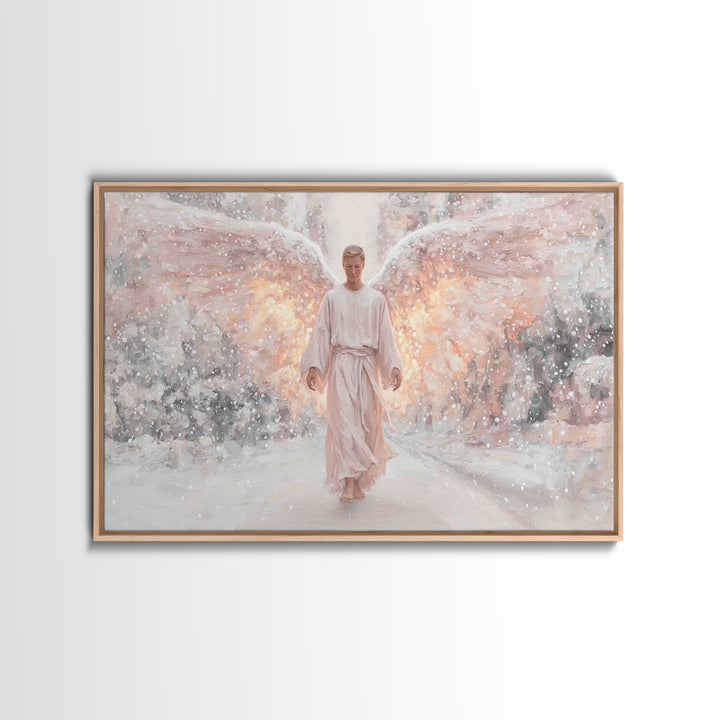 Dawn Of The Cross – Framed Canvas Print – Christian Wall Art – Christian Art Canvas – Modern Christian Art – Christian Painting – Christian