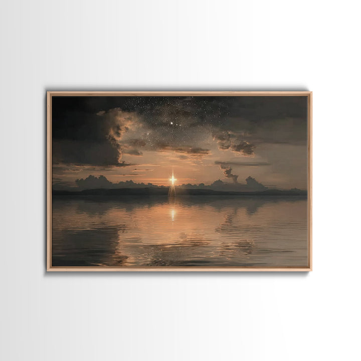 Nativity Grace – Framed Canvas Print – Vintage Christmas Art – Christian Art – Christian Art Canvas – Christmas Art Framed – Christian Chri