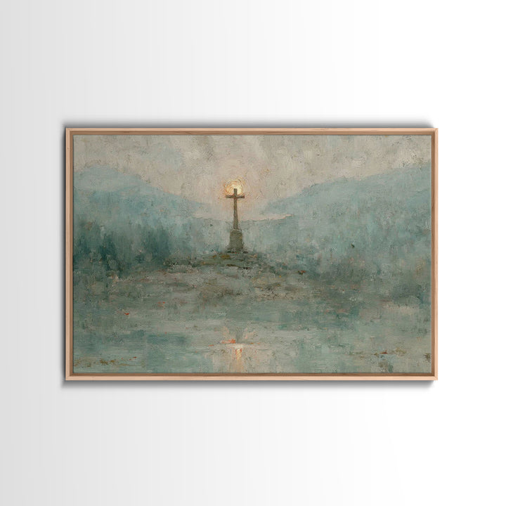 Holy Feast Calm | Framed Canvas Print | Christian Painting | Christian Art Canvas | Christian Decor | Christian Wall Art | Christmas Wall A