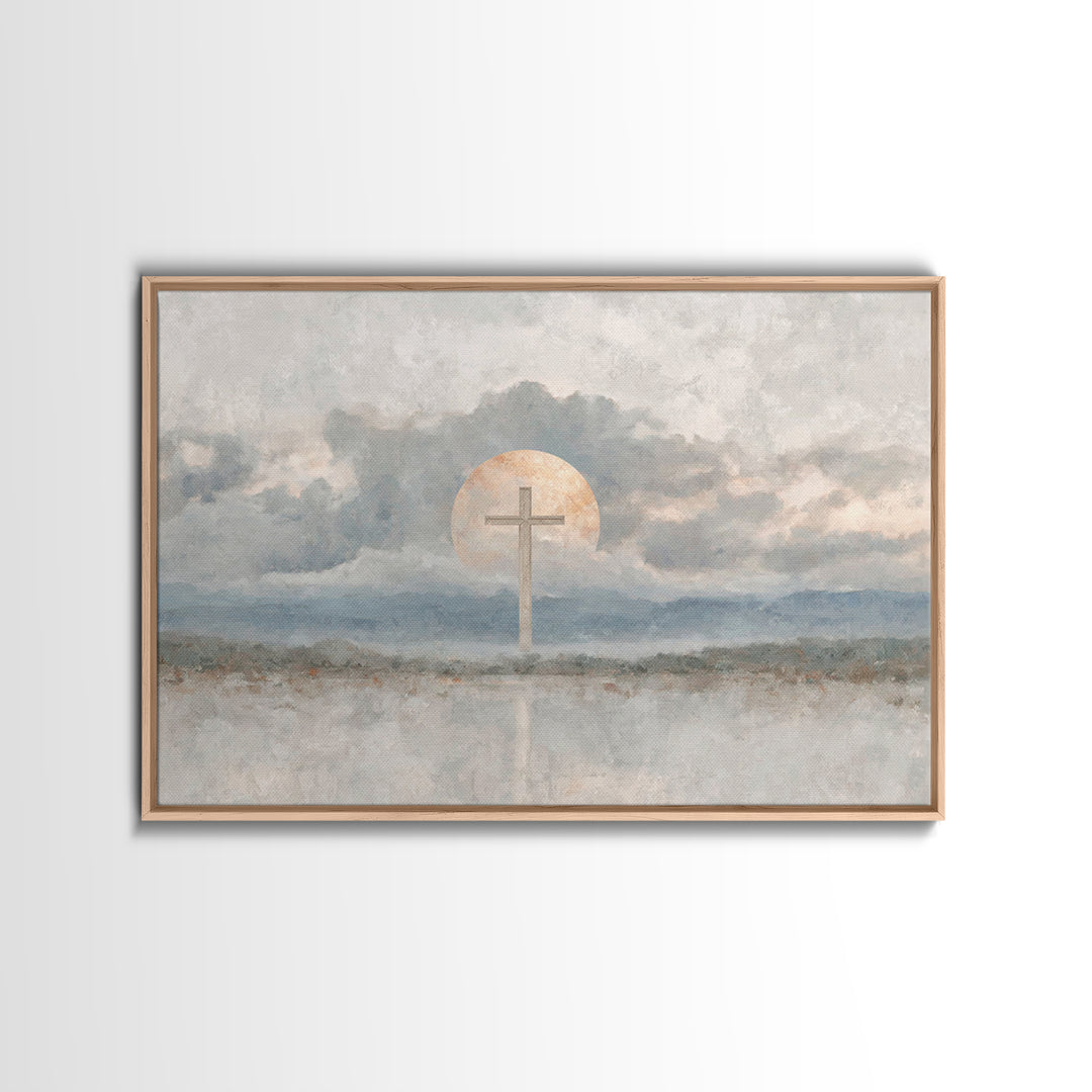 Chalice Of Peace, Framed Canvas Print, Christian Wall Art, Christian Decor, Christian Art Canvas, Christian Painting, Christmas Wall Art